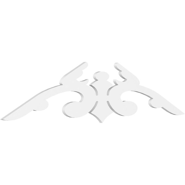 Ekena Millwork Pitch Milton Architectural Grade PVC Gable Pediment, 72"W x 18"H x 1"P (6/12) GPP072X018X100MIL - main